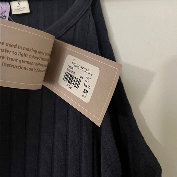 Navy Ribbed Dress- Small (Francesca’s) - Picture 3 of 3